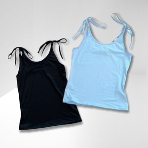 NWOT tie shoulder tank top bundle set